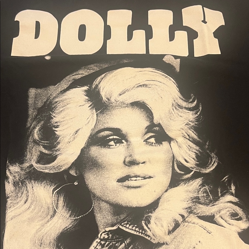 Dolly Graphic Tee - Black and Cream Women's Top